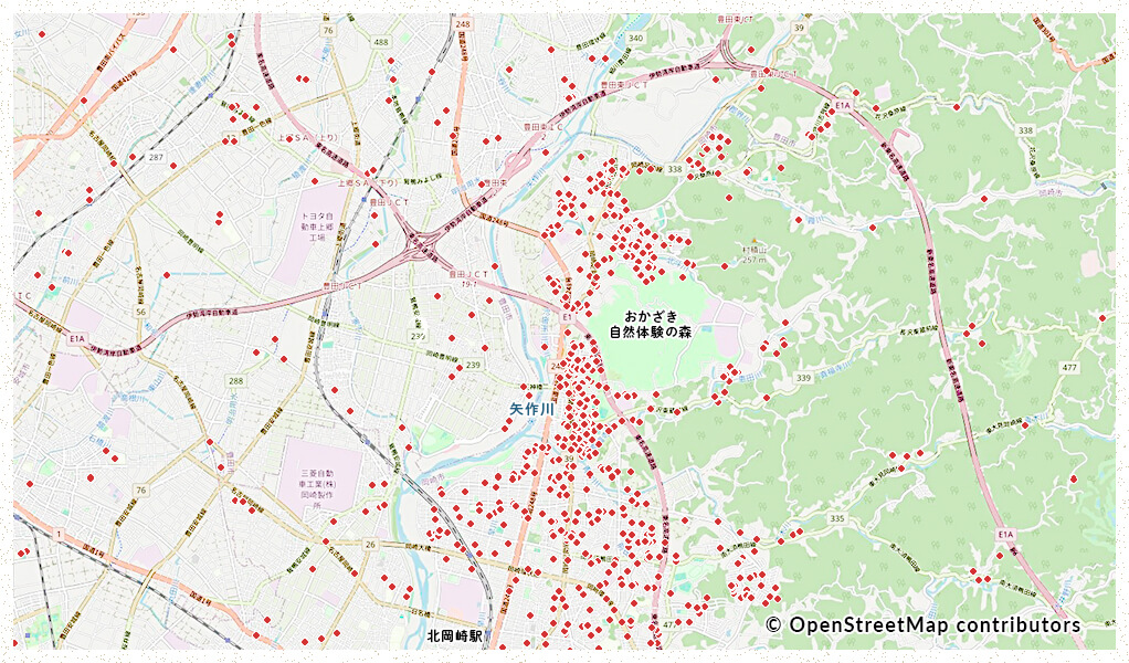 岡崎北部エリア