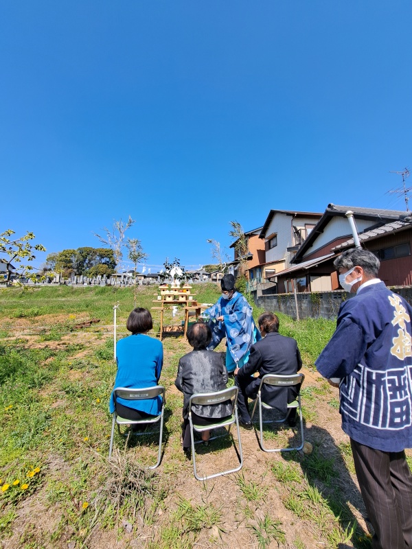 岡崎市細川町で地鎮祭!いよいよ着工です